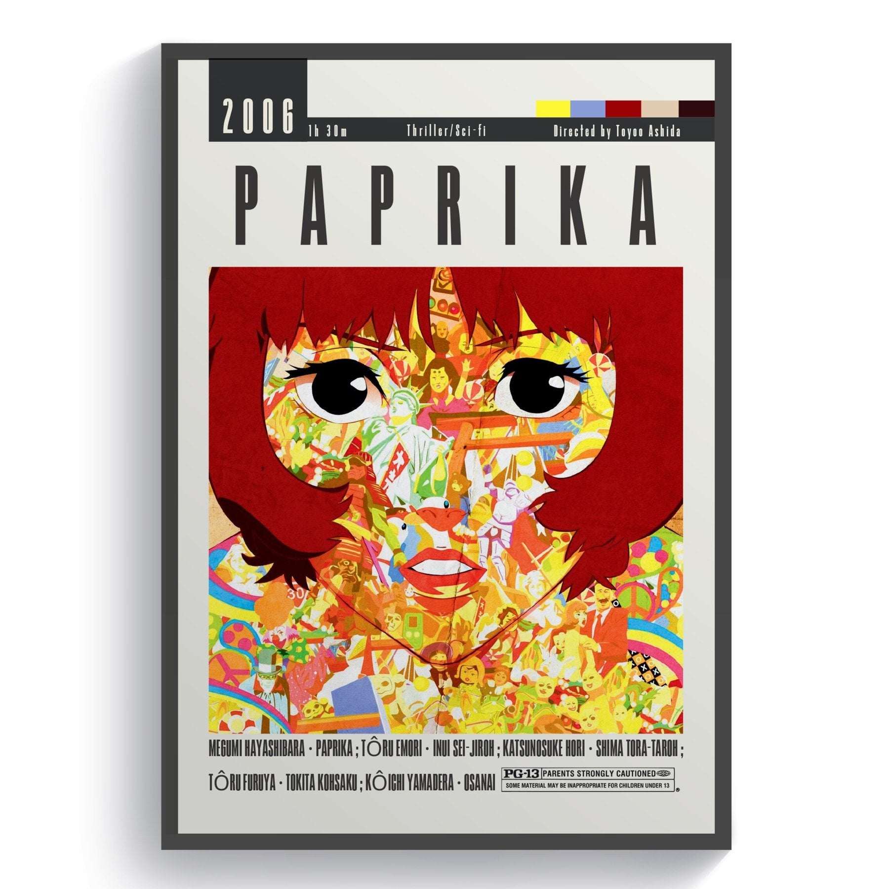 Paprika Movie | Classic Anime Film Posters - 98typesModern Minimal Movies