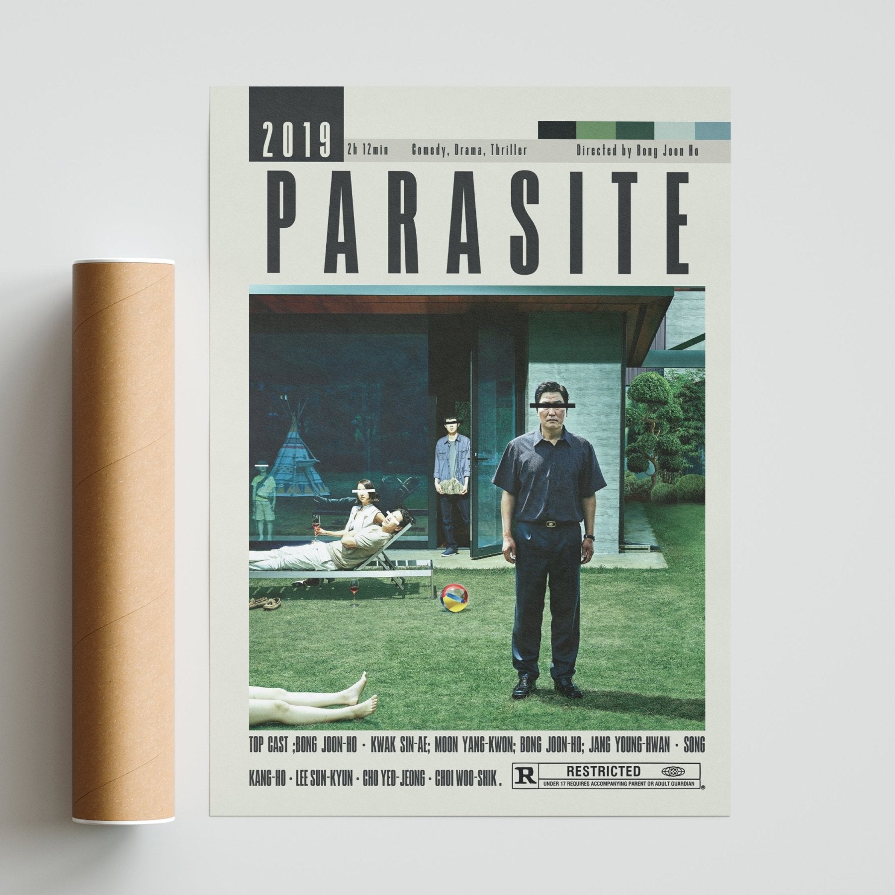 Parasite Poster | Bong Joon - Ho Films - 98typesModern Minimal Movies