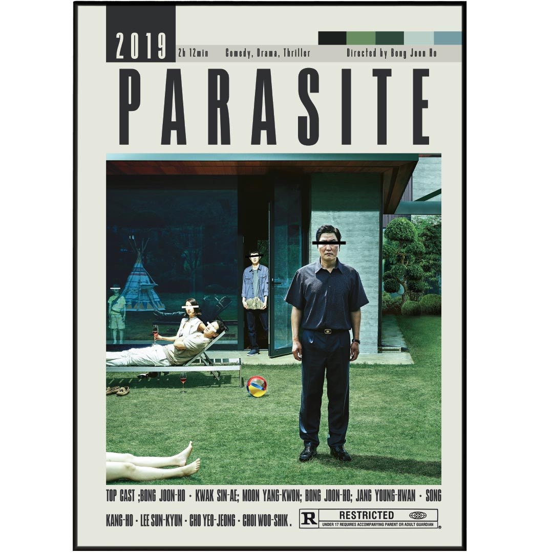 Parasite Poster | Bong Joon - Ho Films - 98typesModern Minimal Movies