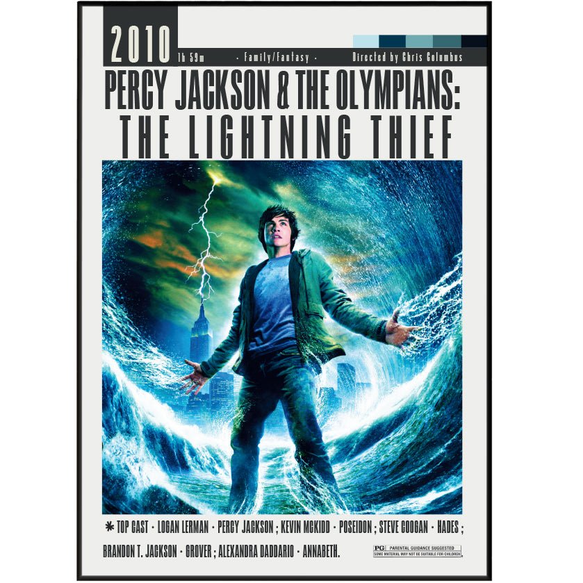 Percy Jackson and the Lightning Thief 2010 Movie Posters - 98typesModern Minimal Movies