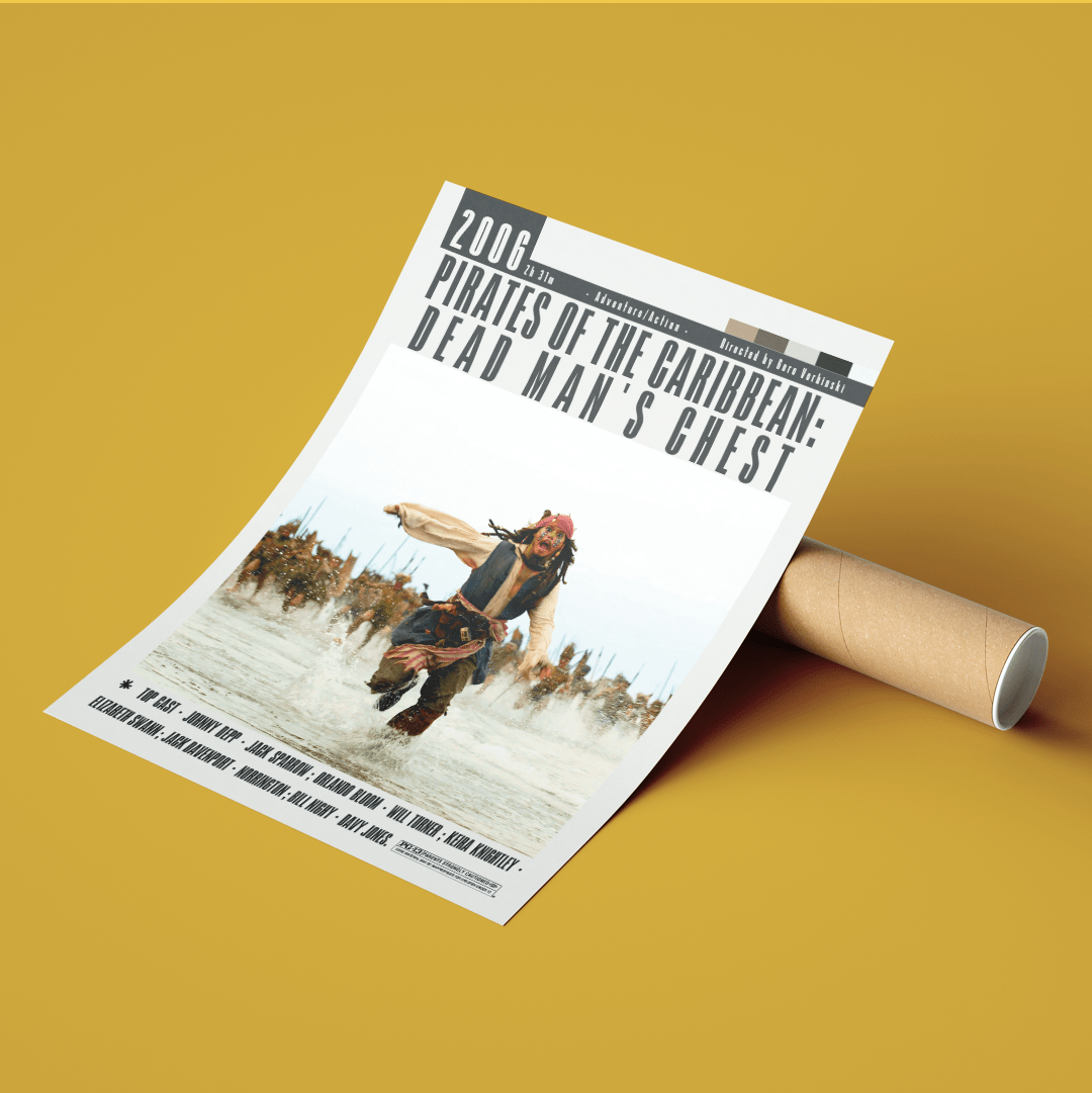 Pirates of the Caribbean Dead Man's Chest 2006 Movie Posters - 98typesModern Minimal Movies