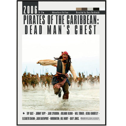 Pirates of the Caribbean Dead Man's Chest 2006 Movie Posters - 98typesModern Minimal Movies
