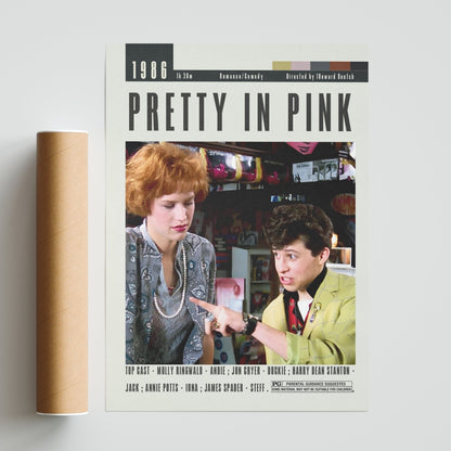 Pretty in Pink Poster | Howard Deutch Movies - 98typesModern Minimal Movies