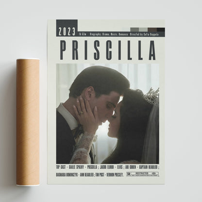 Priscilla Poster | Sofia Coppola Movies - 98typesModern Minimal Movies