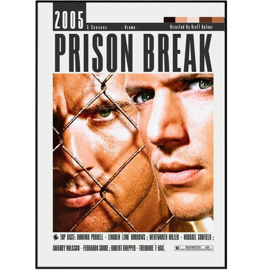 Prison Break 2005 Film Posters - 98typesModern Minimal Movies