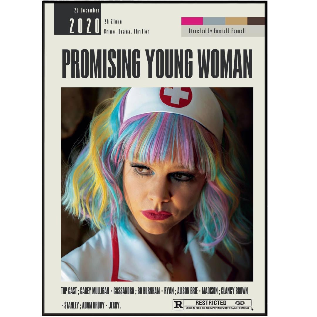 Promising Young Woman Poster | Emerald Fennell Films - 98typesModern Minimal Movies