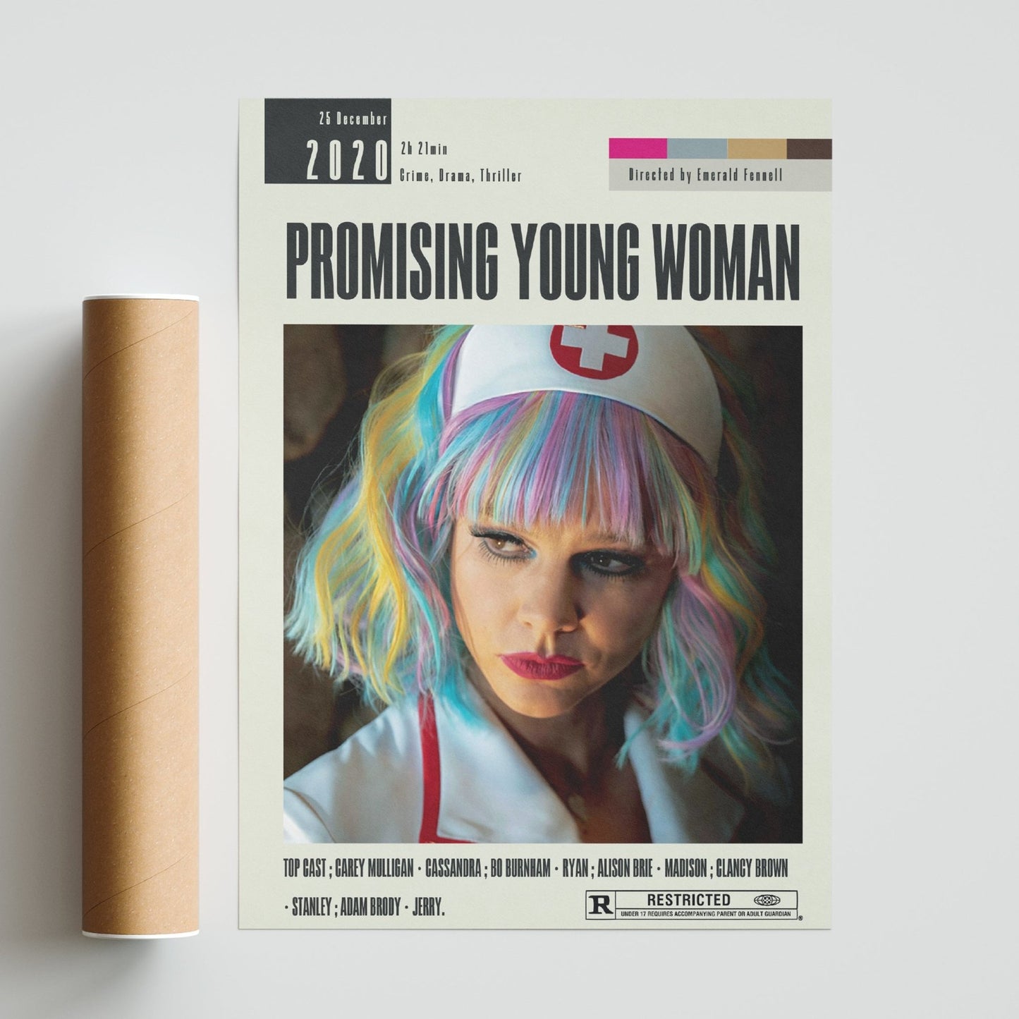 Promising Young Woman Poster | Emerald Fennell Films - 98typesModern Minimal Movies