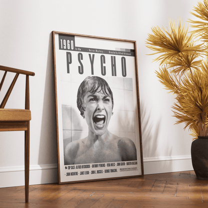 Psycho Poster | Alfred Hitchcock Movies - 98typesModern Minimal Movies