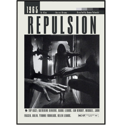 Repulsion Movie 1965 Posters - 98typesModern Minimal Movies