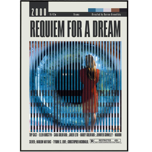 Requiem For a Dream Poster | Darren Aronofsky Movies - 98typesModern Minimal Movies
