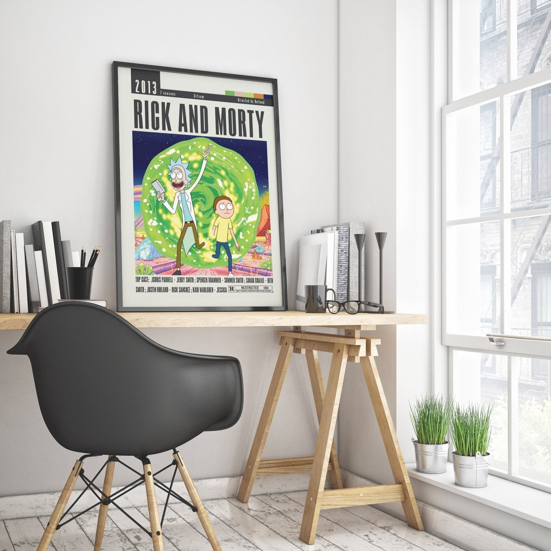 Rick and Morty Tv Serie Posters - 98typesModern Minimal Movies
