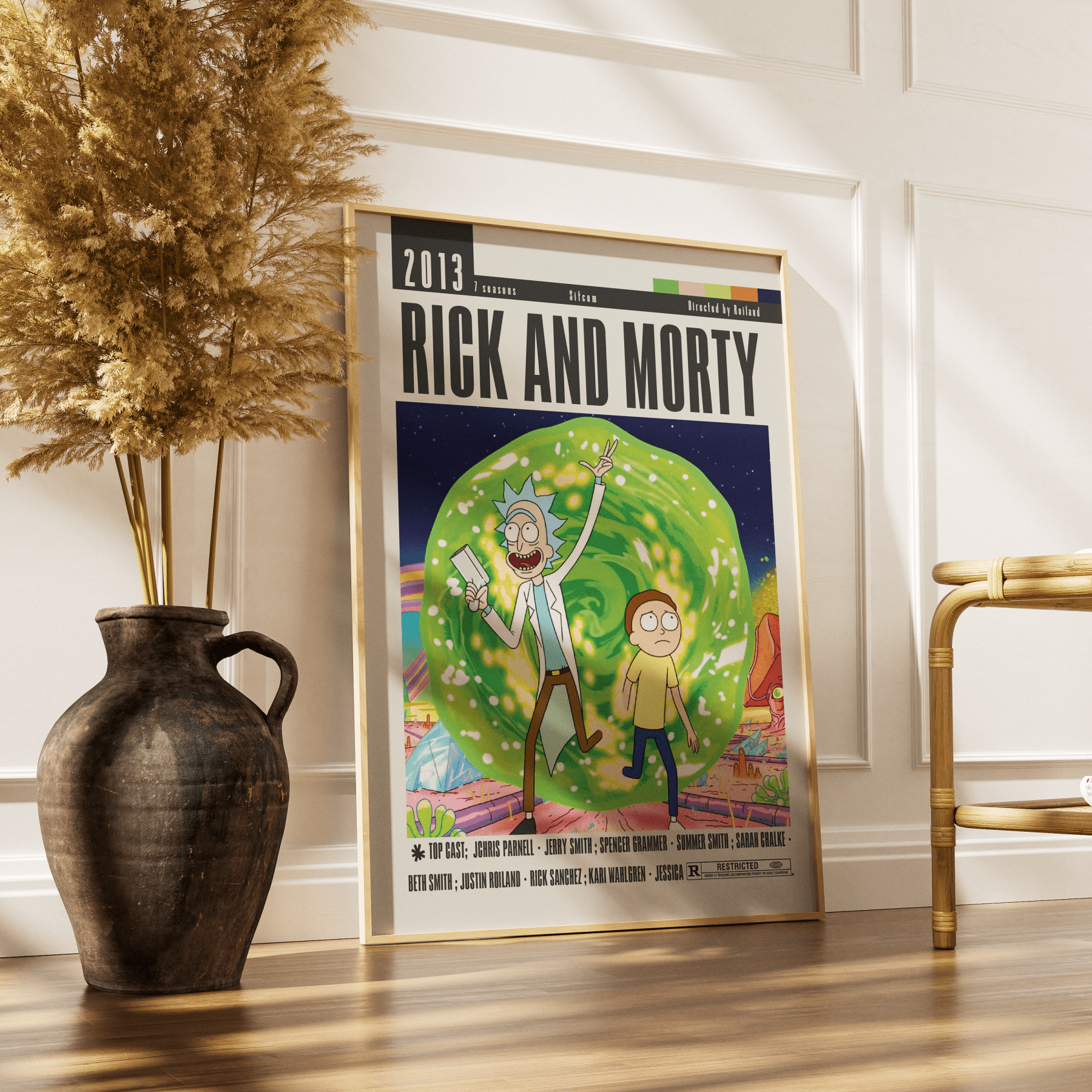 Rick and Morty Tv Serie Posters - 98typesModern Minimal Movies