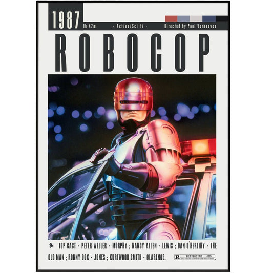 RoboCop 1987 Movie Posters - 98typesModern Minimal Movies
