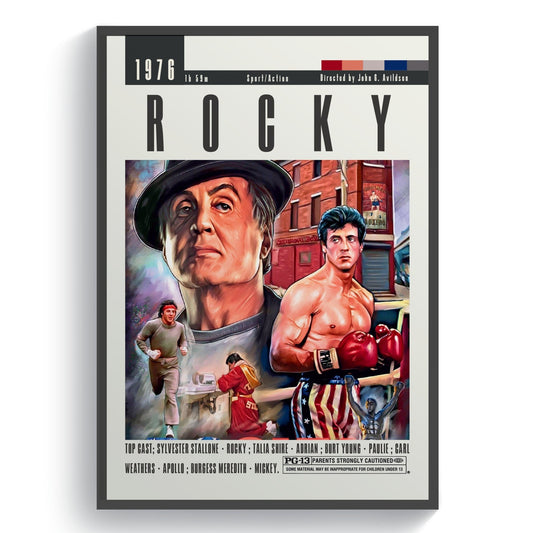 Rocky 1976 Movie Posters - 98typesModern Minimal Movies