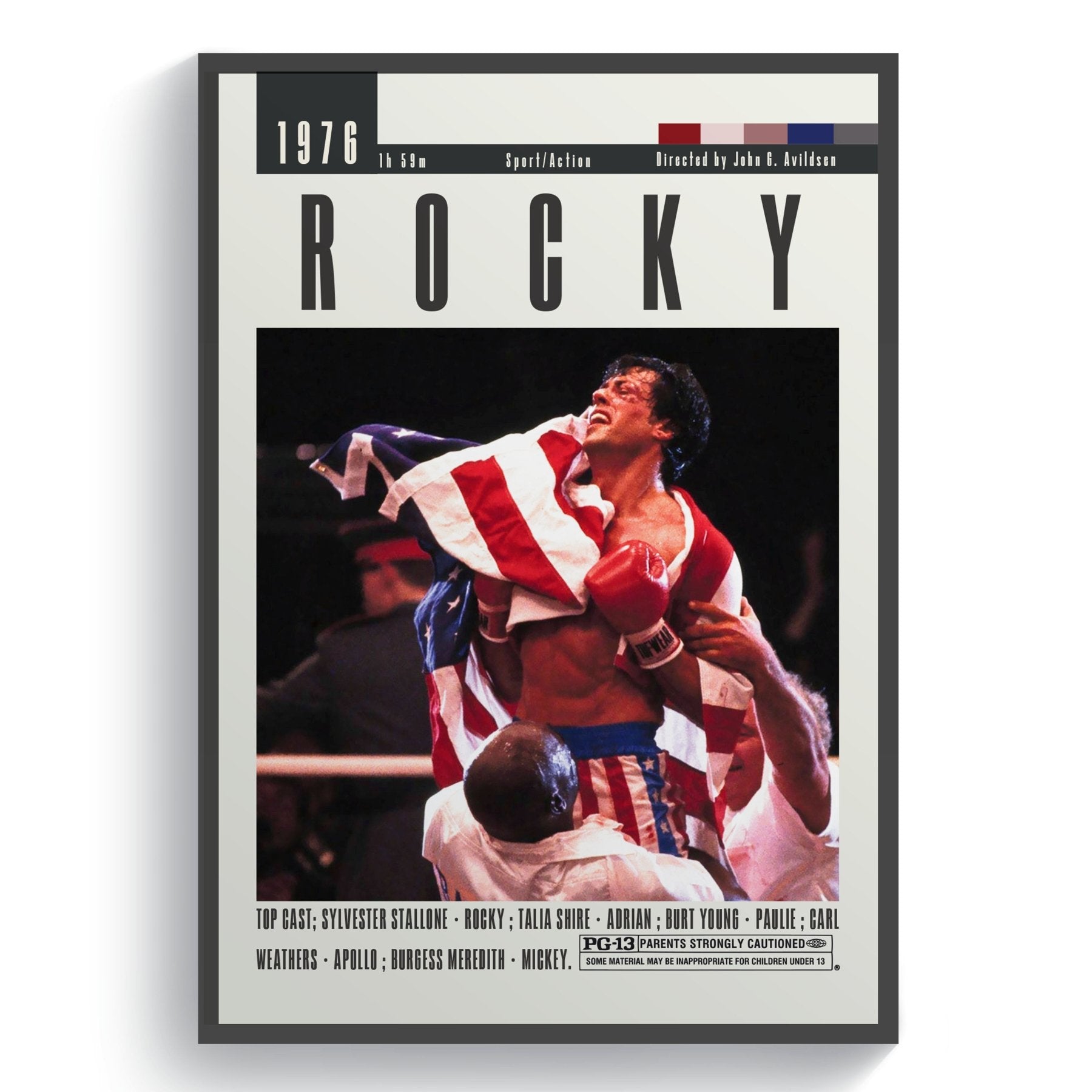 Rocky 1976 Movie Posters - 98typesModern Minimal Movies