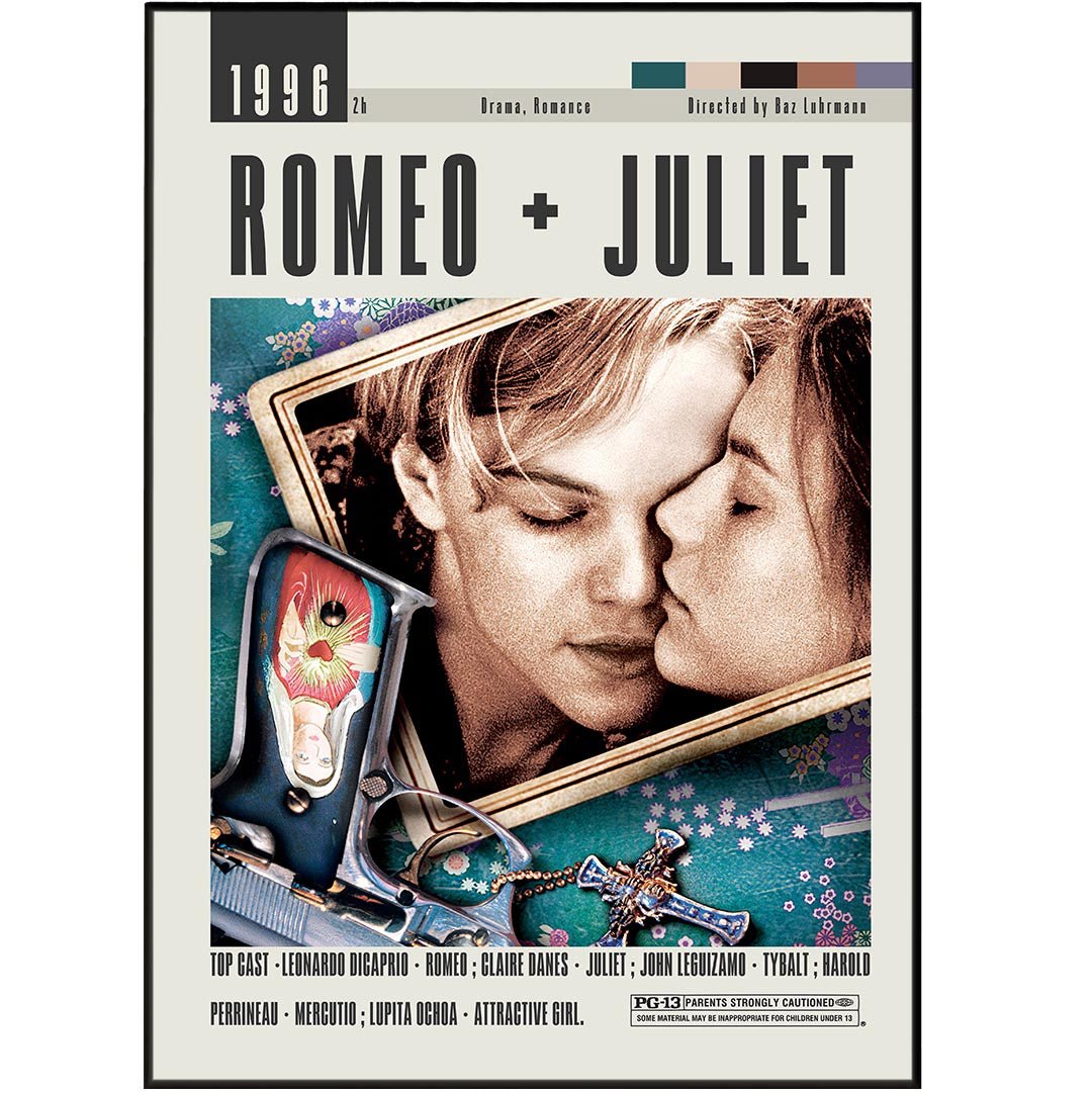 Romeo + Juliet Poster | Baz Luhrmann Films - 98typesModern Minimal Movies