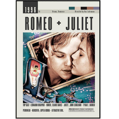 Romeo + Juliet Poster | Baz Luhrmann Films - 98typesModern Minimal Movies