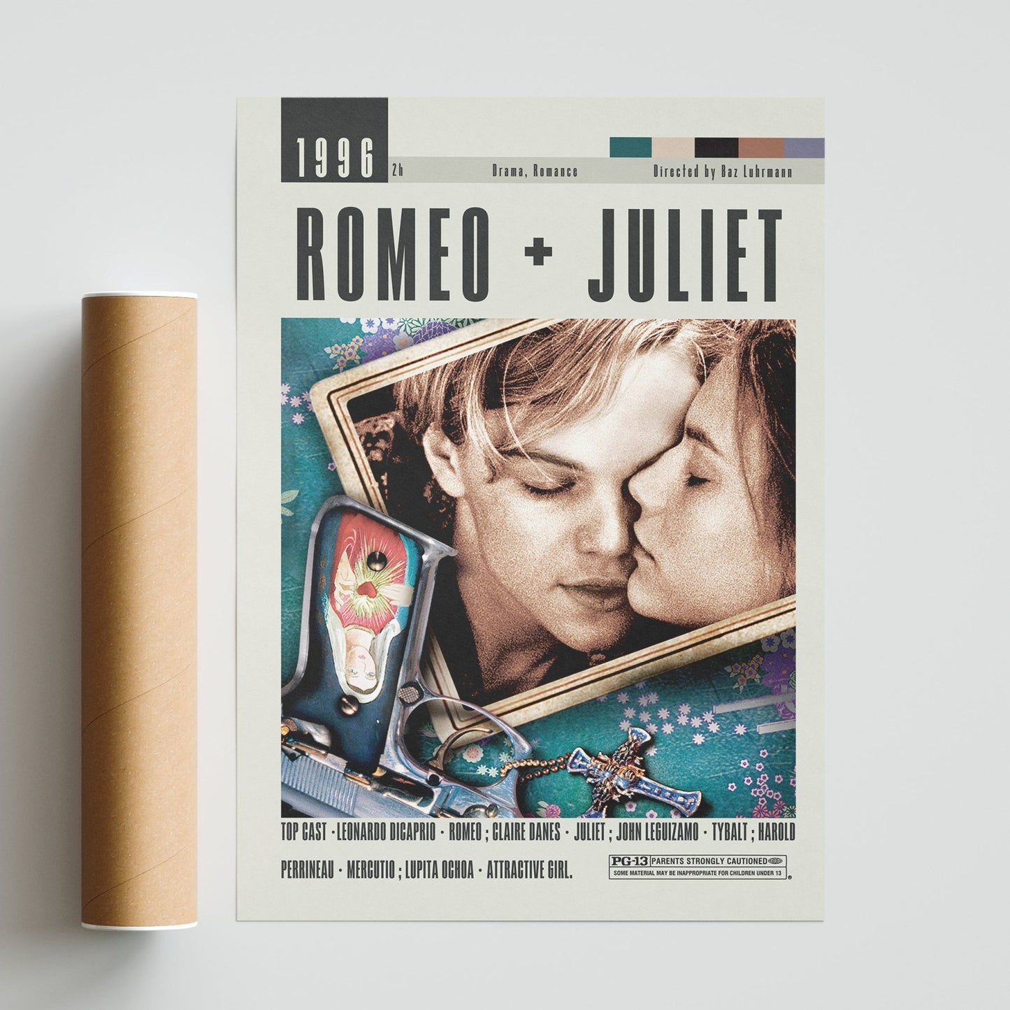 Romeo + Juliet Poster | Baz Luhrmann Films - 98typesModern Minimal Movies