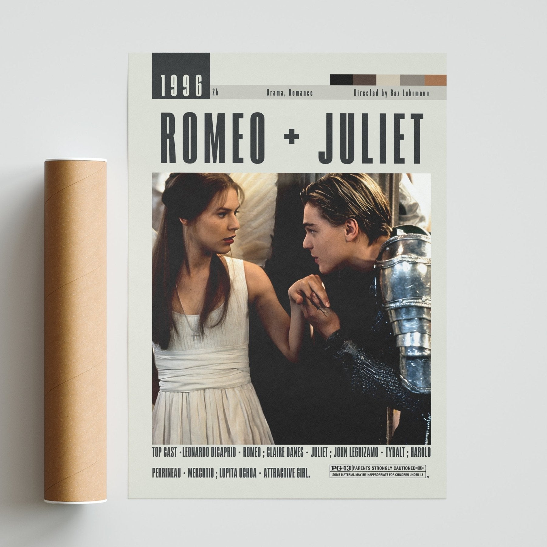 Romeo + Juliet Poster | Baz Luhrmann Films - 98typesModern Minimal Movies