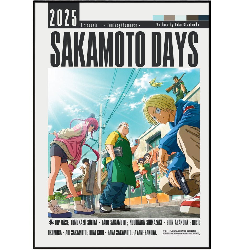 Sakamoto Days Movie Posters - 98typesModern Minimal Movies