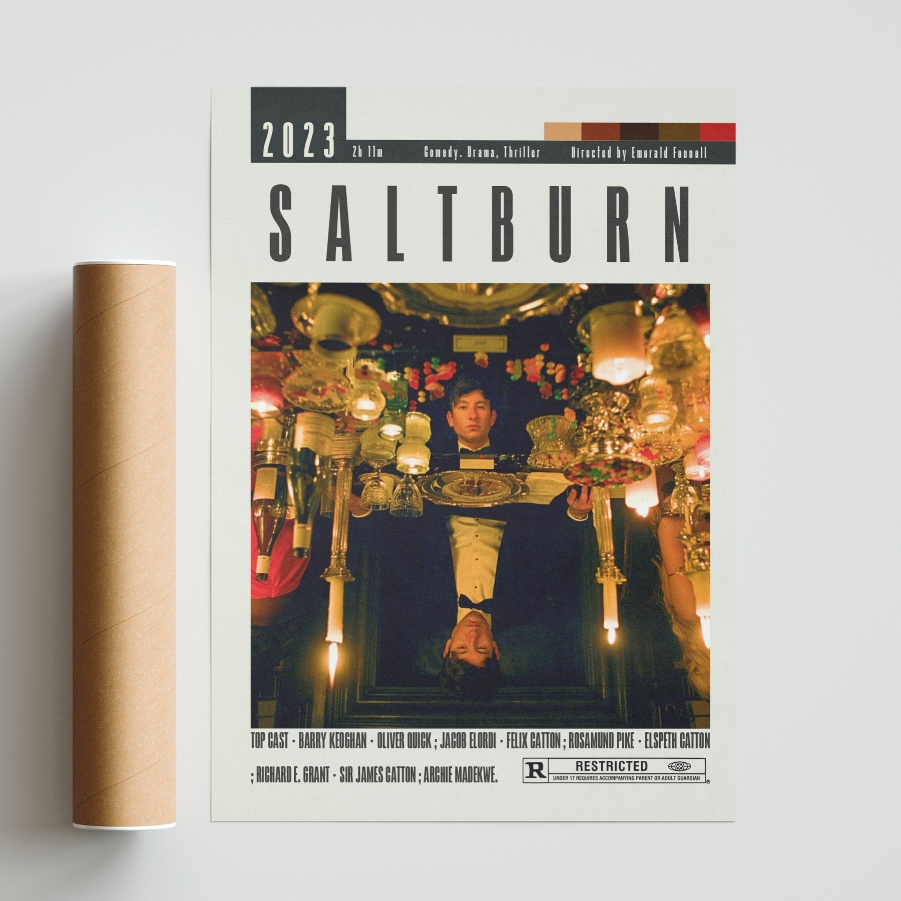 Saltburn Poster | Emerald Fennel Movies - 98typesModern Minimal Movies