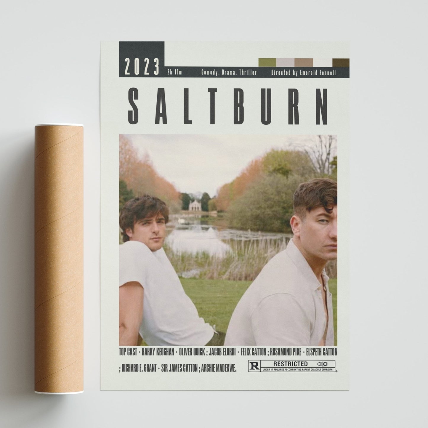 Saltburn Poster | Emerald Fennel Movies - 98typesModern Minimal Movies