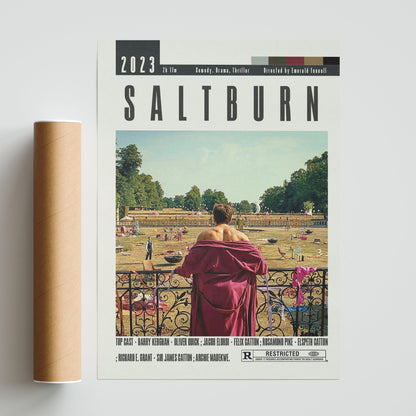 Saltburn Poster | Emerald Fennel Movies - 98typesModern Minimal Movies