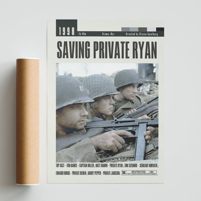 Saving Private Ryan Poster | Steven Spielberg Movies - 98typesModern Minimal Movies