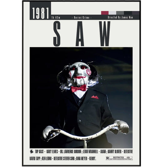 Saw Films Posters - 98typesModern Minimal Movies