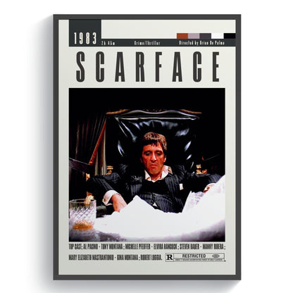 Scarface Movie Posters - 98typesModern Minimal Movies