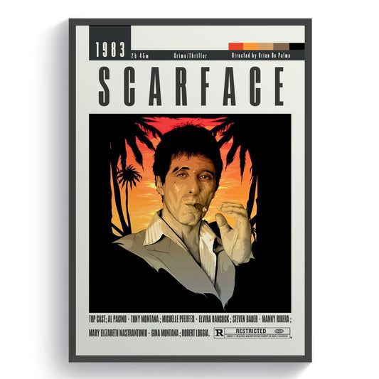 Scarface Movie Posters - 98typesModern Minimal Movies