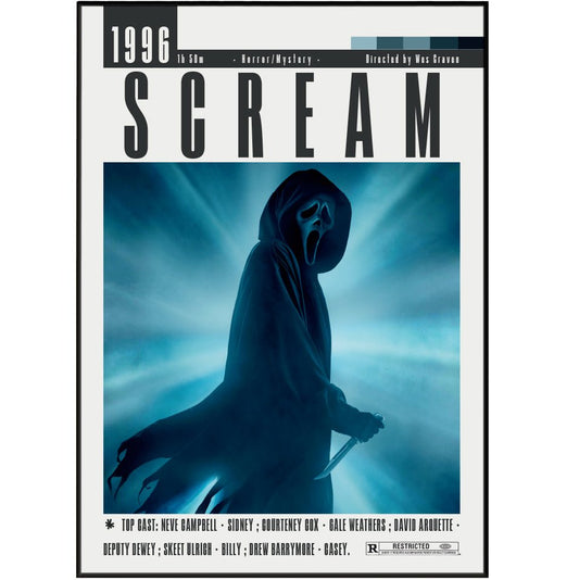 Scream Poster | Wes Craven Movie - 98types