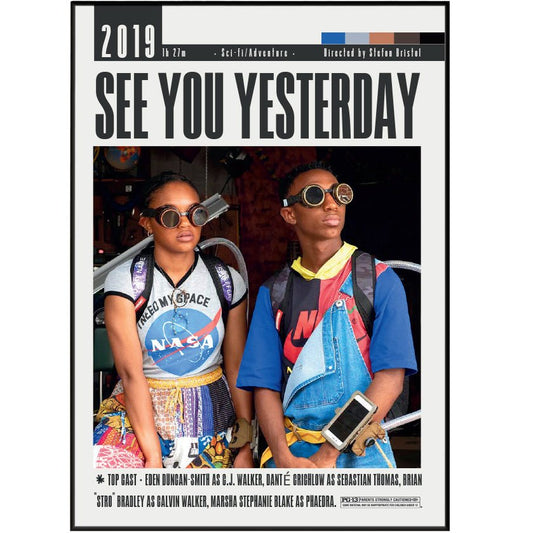 See You Yesterday 2019 Movie Posters - 98typesModern Minimal Movies