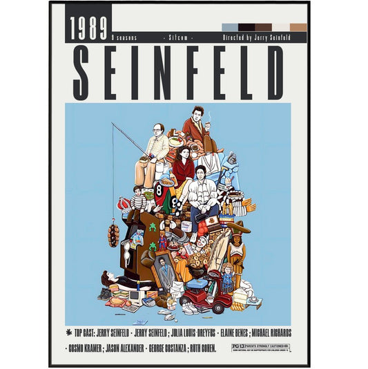 Seinfeld TV Series Posters - 98typesModern Minimal Movies