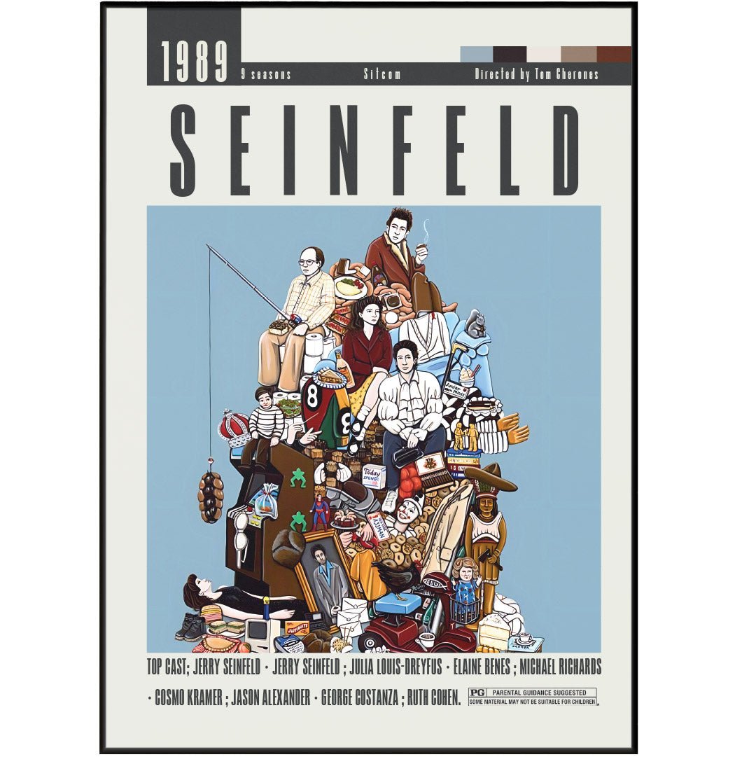 Seinfeld TV Series Posters - 98typesModern Minimal Movies