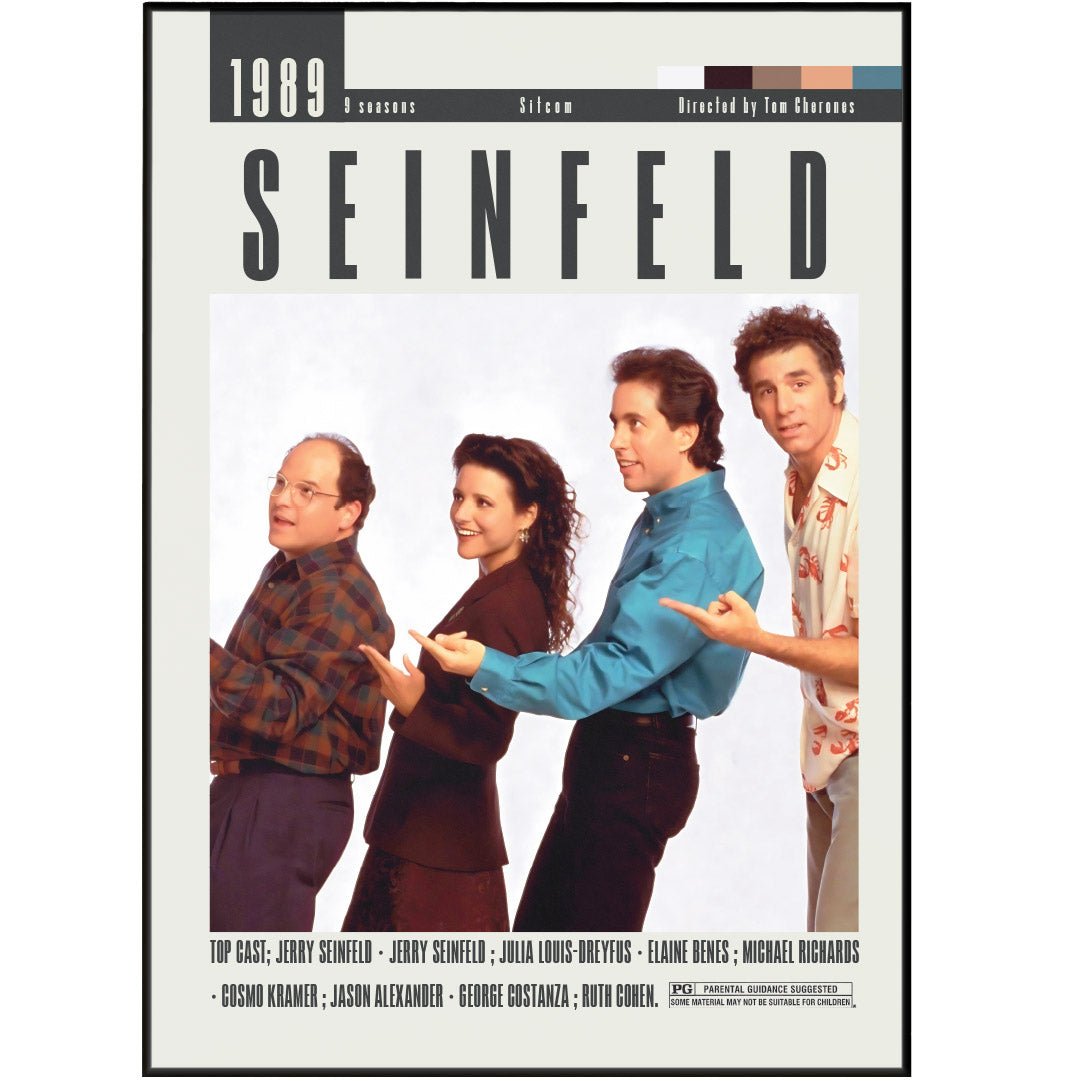 Seinfeld TV Series Posters - 98typesModern Minimal Movies