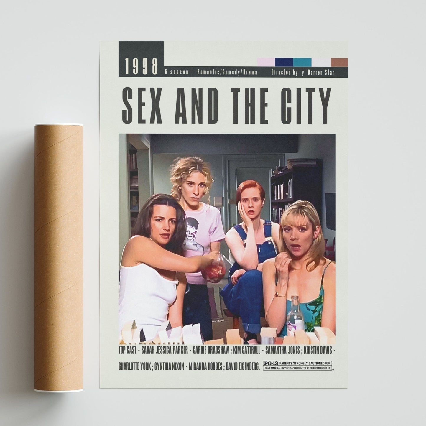 Sex and the City Poster | Darren Star Movies - 98typesModern Minimal Movies