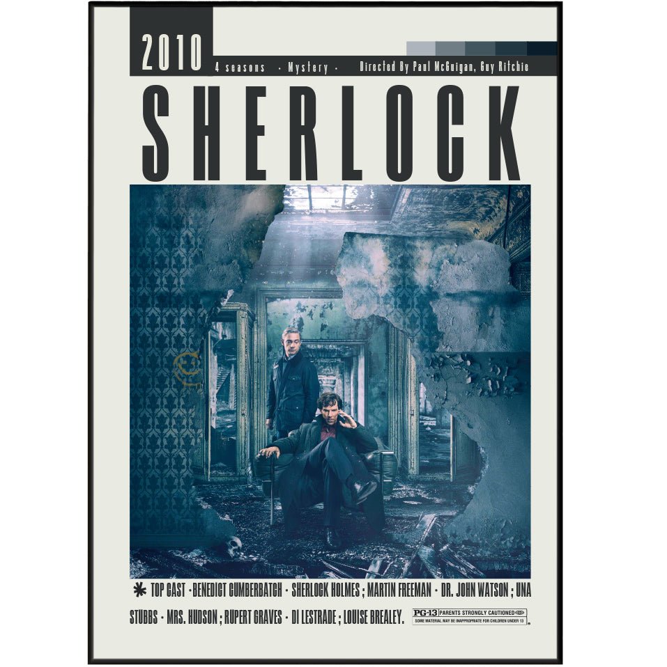 Sherlock Tv Serie 2010 Posters - 98typesModern Minimal Movies