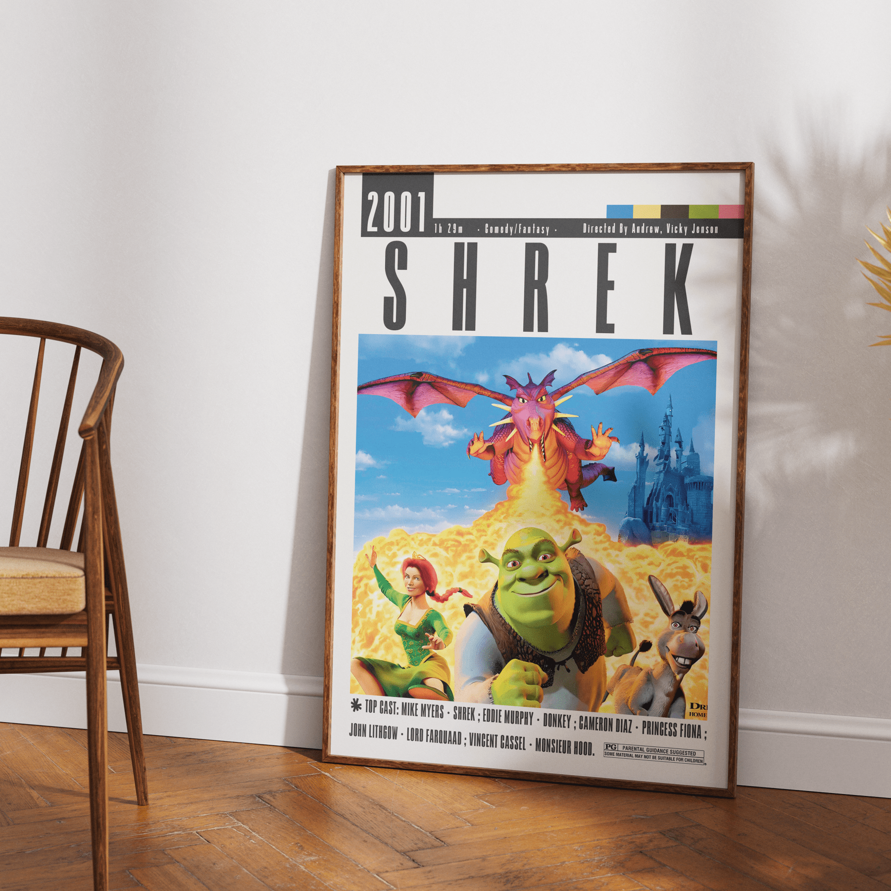 Shrek 2001 Film Posters - 98typesModern Minimal Movies