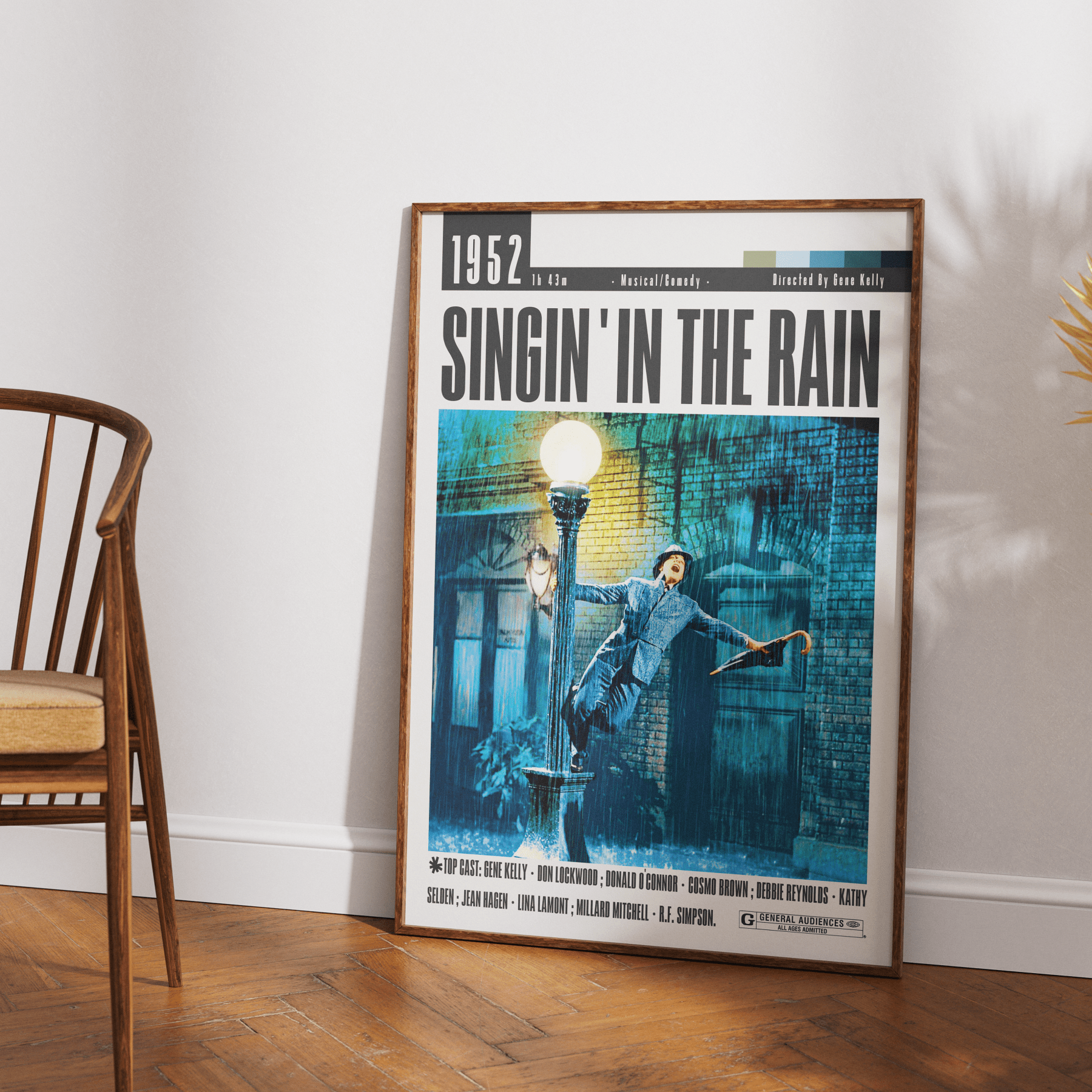 Singin in the Rain 1952 Film Poster - 98typesModern Minimal Movies