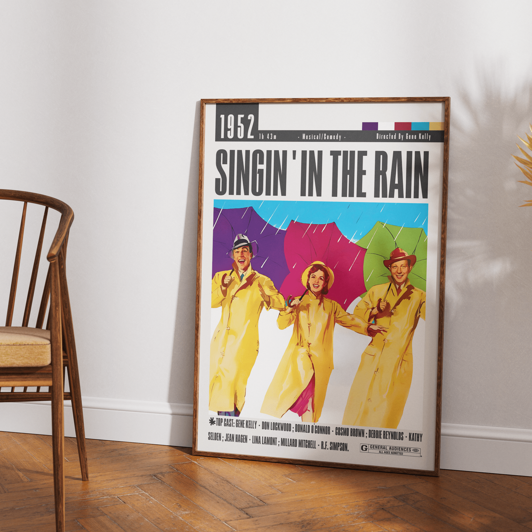 Singin in the Rain 1952 Film Posters - 98typesModern Minimal Movies