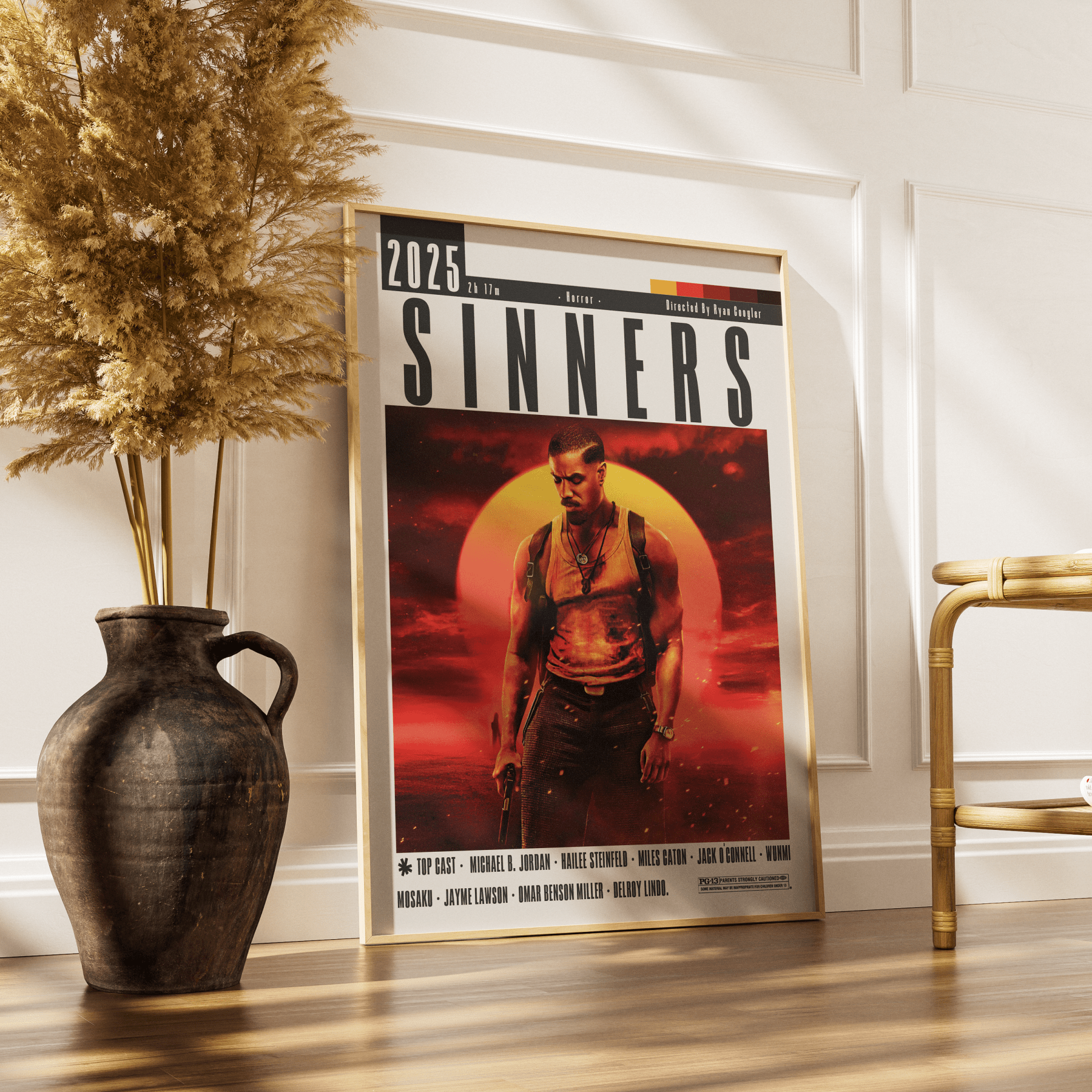 Sinners (2025) Poster - 98typesModern Minimal Movies