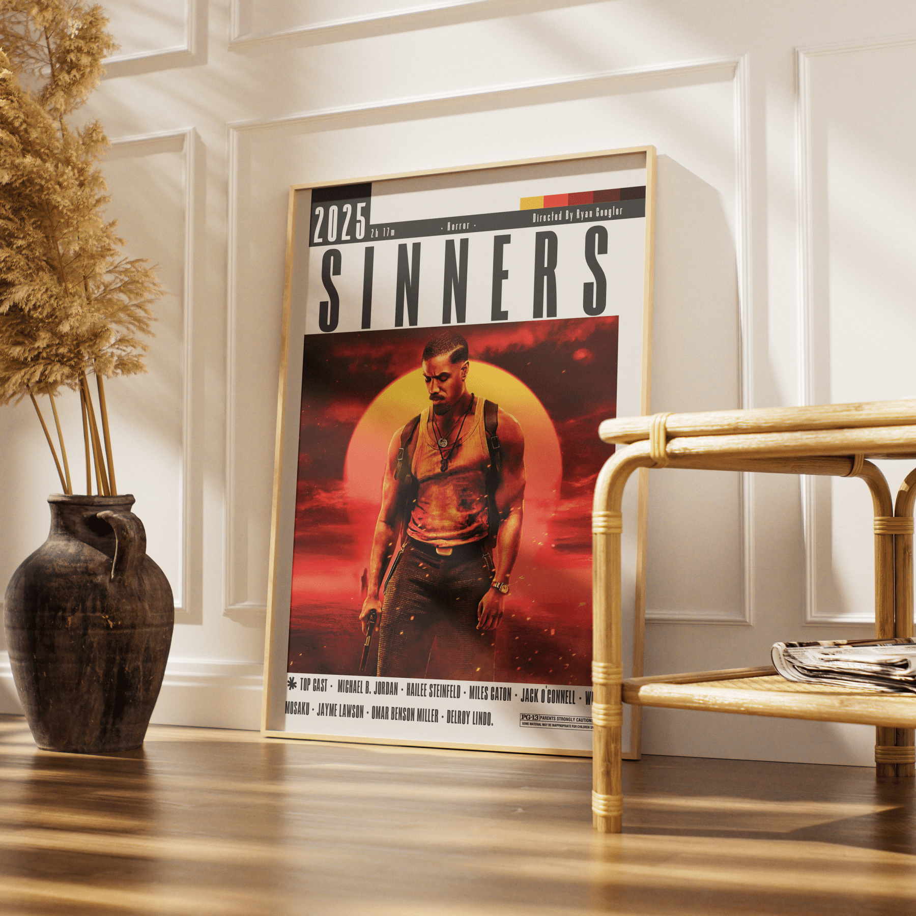 Sinners (2025) Poster - 98typesModern Minimal Movies