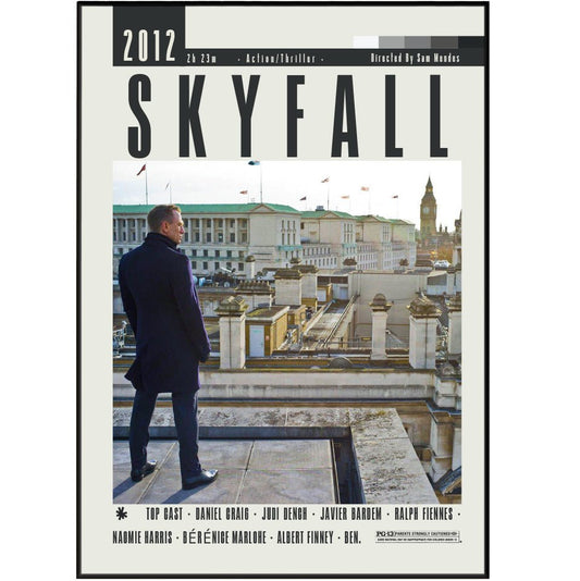 Skyfall Movie 2012 Posters - 98typesModern Minimal Movies