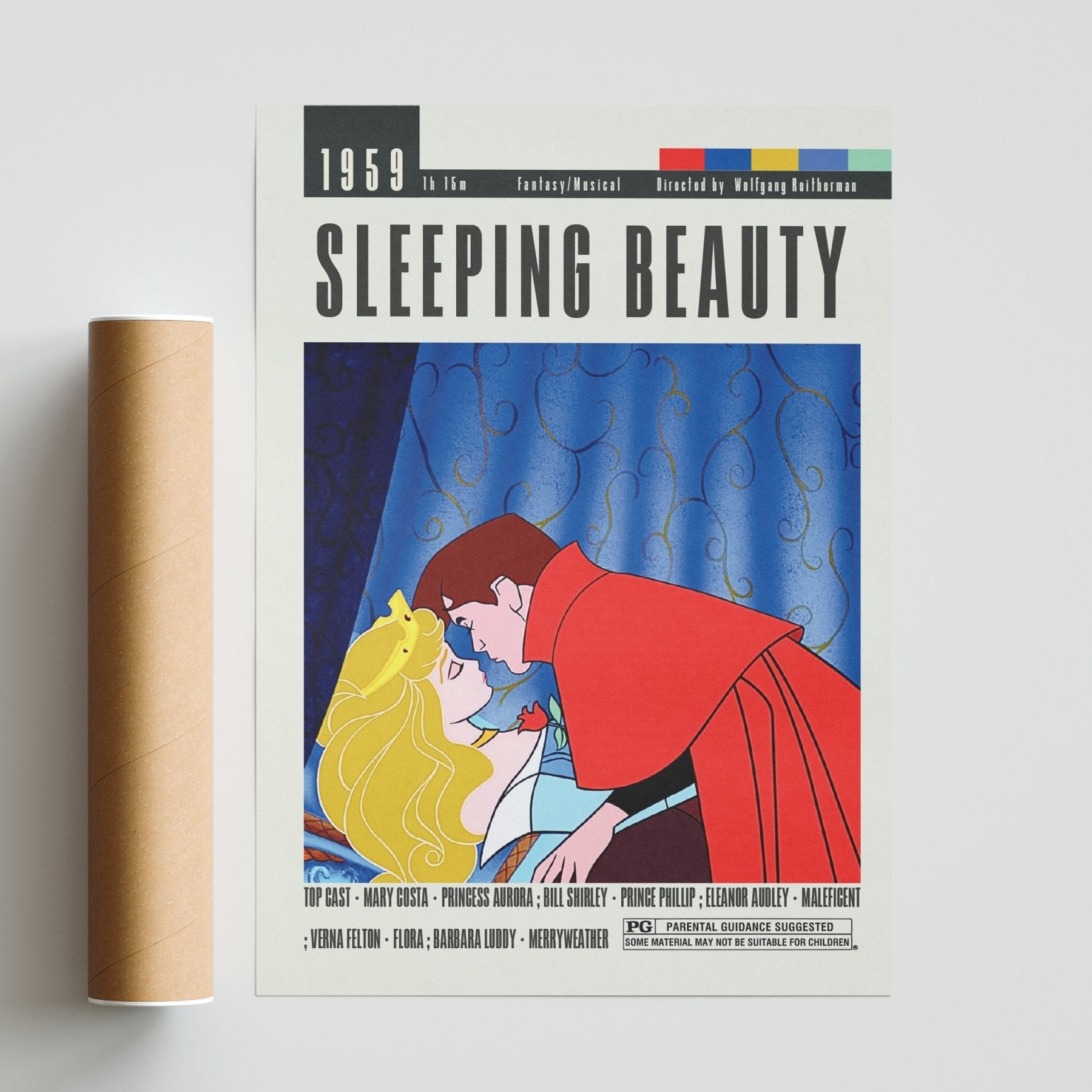 Sleeping Beauty Posters | Wolfgang Reitherman Movies - 98typesModern Minimal Movies