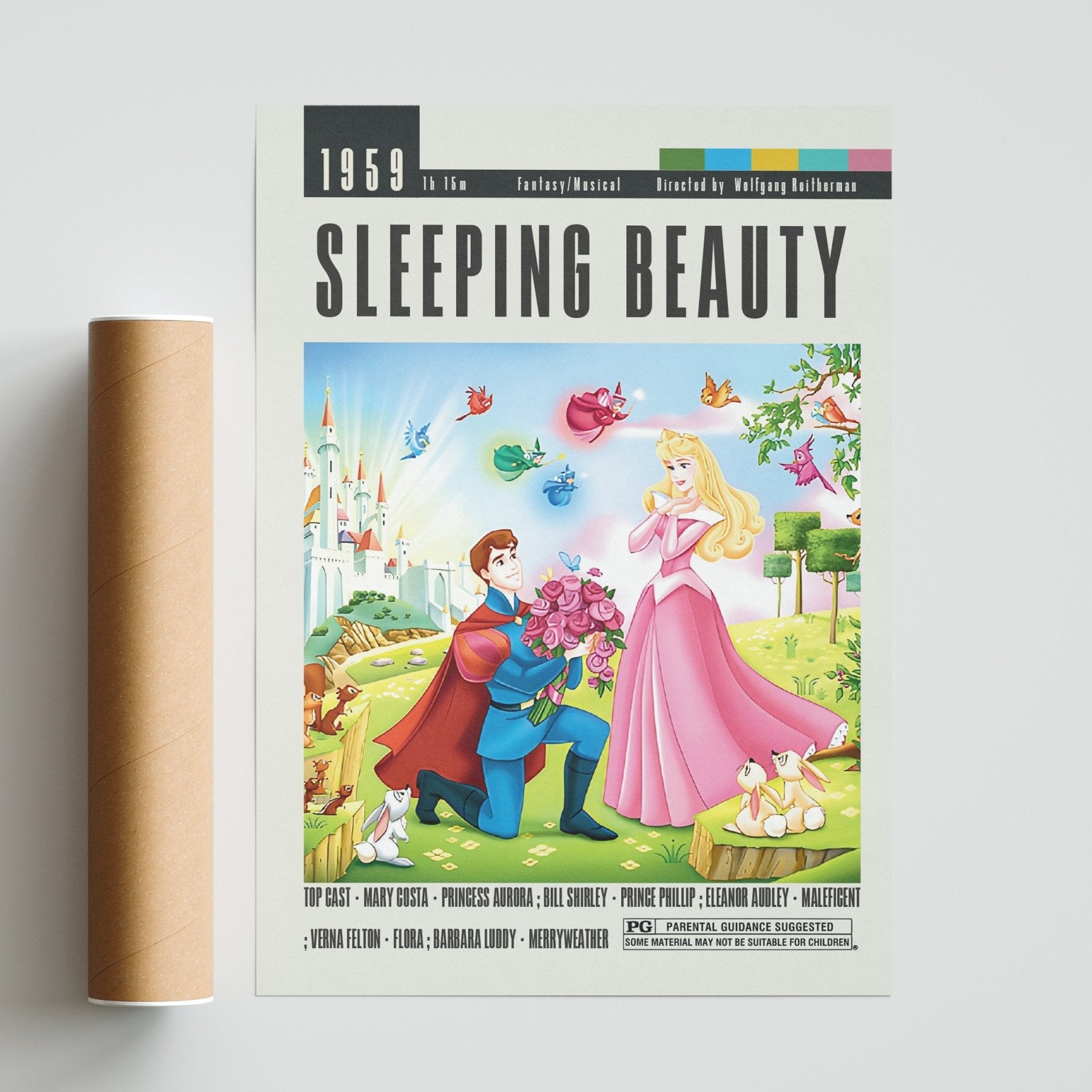 Sleeping Beauty Posters | Wolfgang Reitherman Movies - 98typesModern Minimal Movies