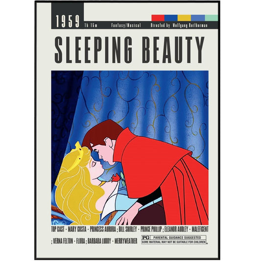 Sleeping Beauty Posters | Wolfgang Reitherman Movies - 98typesModern Minimal Movies