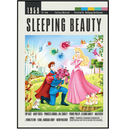 Sleeping Beauty Posters | Wolfgang Reitherman Movies - 98typesModern Minimal Movies