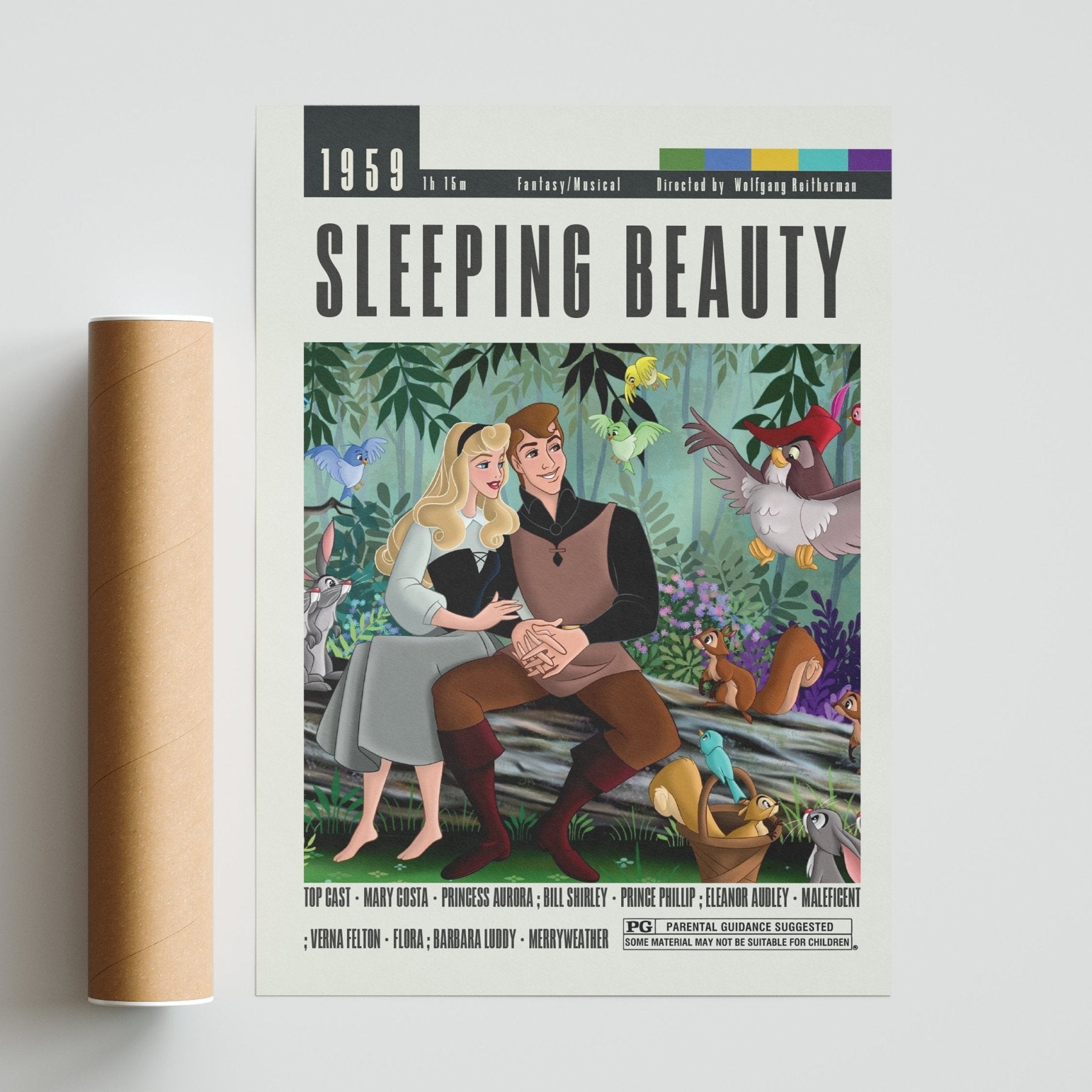 Sleeping Beauty Posters | Wolfgang Reitherman Movies - 98typesModern Minimal Movies