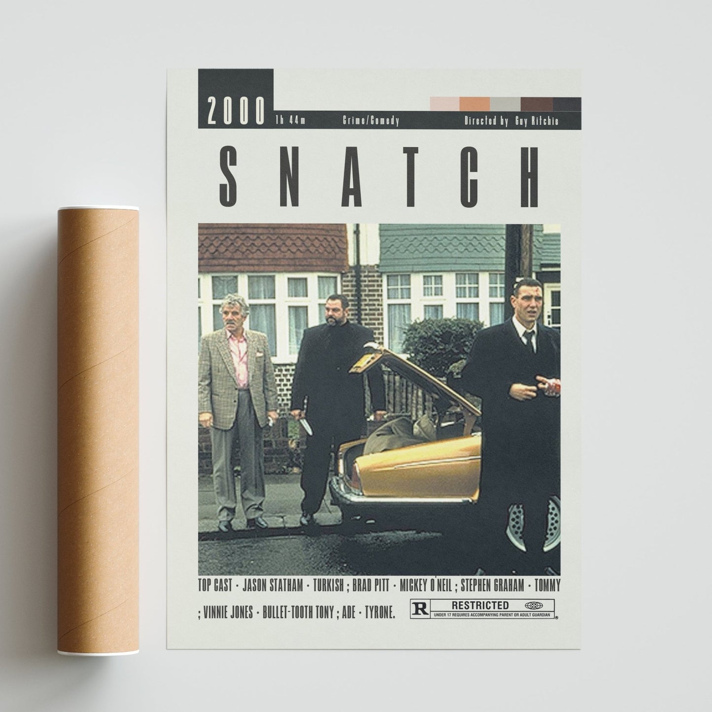 Snatch Poster | Guy Ritchie Movies - 98typesModern Minimal Movies